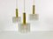 German Crystal Ice Glass Cascade Pendant Lamp from Doria Leuchten, 1960s 4