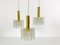 German Crystal Ice Glass Cascade Pendant Lamp from Doria Leuchten, 1960s 5