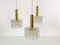 German Crystal Ice Glass Cascade Pendant Lamp from Doria Leuchten, 1960s 3