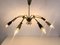 Large Brass 8-Arm Sputnik Chandelier, 1950s, Image 2