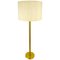 German Brass and Cloth Floor Lamp from Cosack, 1960s, Image 1