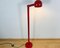 Italian Red Metal Floor Lamp from Stilnovo, 1960s 2