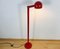 Italian Red Metal Floor Lamp from Stilnovo, 1960s 5