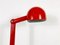 Lámpara de pie italiana de metal rojo de Stilnovo, años 60, Imagen 6