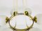 Mid-Century Space Age Golden 6-Arm Space Age Chandelier from Kaiser, 1960s 6