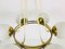 Mid-Century Space Age Golden 6-Arm Space Age Chandelier from Kaiser, 1960s, Image 6