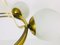 Mid-Century Space Age Golden 6-Arm Space Age Chandelier from Kaiser, 1960s, Image 10