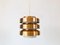 Copper and Metal Pendant Lamp from GDR, 1960s, Image 2