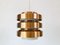 Copper and Metal Pendant Lamp from GDR, 1960s 3