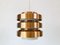 Copper and Metal Pendant Lamp from GDR, 1960s, Image 3