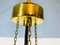 Large Mid-Century Two-Tier Brass and Ice Glass Chandelier from Limburg, 1960s 13