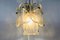 Large Mid-Century Two-Tier Brass and Ice Glass Chandelier from Limburg, 1960s, Image 4