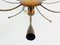 Grand Lustre Sputnik Mid-Century en Bois à 6 Bras, 1950s 2