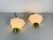 Mid-Century German Brass and Opaline Glass Wall Lamps from Limburg, 1970s, Set of 2, Image 3