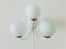 Lampadaire Mid-Century Space Age en Laiton et Blanc de Kaiser Leuchten, Allemagne, 1960s 4