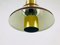 Brown Metal and Brass Pendant Lamp from Fog and Morup, 1970s 6