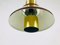 Brown Metal and Brass Pendant Lamp from Fog and Morup, 1970s, Image 6