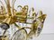 Deutscher Kronleuchter aus vergoldetem Messing & Kristallglas von Palwa, 1960er 12