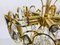 German Gilded Brass and Crystal Glass Chandelier from Palwa, 1960s 11