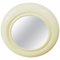 Large American Round Beige Wall Mirror, 1970s, Image 1