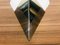 Österreichische Dreieck Eisglas Wandlampe von Kalmar, 1960er 5
