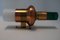 Mid-Century Acrylic Glass & Bronze Sconce 1