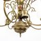 Spanish Brass 6-Arm Chandelier, 1950s, Image 8