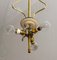 Mid-Century Brass and Glass Church Chandelier by Pietro Chiesa for Fontana Arte, 1940s 4