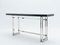 Large Italian Black Lacquered & Chrome Modular Console Table by Artelano, 1970s, Image 9