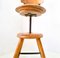 Mid-Century Industrial Swivel Workshop Chair, Imagen 11