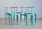 Vintage Italian Plastic and Metal Living Room Set by Philippe Starck for Kartell, Set of 5 1