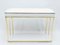 White Lacquered & Brass Console Table by Jean Claude Mahey for Maison Roméo, 1970s, Image 11