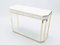 White Lacquered & Brass Console Table by Jean Claude Mahey for Maison Roméo, 1970s 3