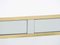 White Lacquered & Brass Console Table by Jean Claude Mahey for Maison Roméo, 1970s 8