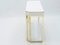 White Lacquered & Brass Console Table by Jean Claude Mahey for Maison Roméo, 1970s 5