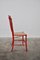 Italian Lacquered Red and Gold Chiavarine Dining Chairs, 1950s, Set of 4, Image 4