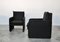 Vintage Italian Black Lounge Chairs, 1970s, Set of 2, Image 2