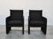 Vintage Italian Black Lounge Chairs, 1970s, Set of 2 1