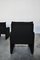 Vintage Italian Black Lounge Chairs, 1970s, Set of 2 3