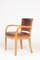 Mid-Century Danish Patinated Leather Armchair from Fritz Hansen, 1940s, Image 1