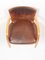 Mid-Century Danish Patinated Leather Armchair from Fritz Hansen, 1940s 9