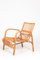 Mid-Century Danish Bamboo and Elm Lounge Chair from Wengler, 1940s, Image 1