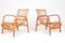 Mid-Century Danish Bamboo and Elm Lounge Chairs from Wengler, 1940s, Set of 2 3