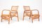 Mid-Century Danish Bamboo and Elm Lounge Chairs from Wengler, 1940s, Set of 2, Image 3