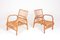 Mid-Century Danish Bamboo and Elm Lounge Chairs from Wengler, 1940s, Set of 2 2