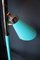 American Turquoise Floor Lamp from Lightolier, 1950s 30