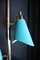 American Turquoise Floor Lamp from Lightolier, 1950s 27