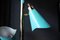 American Turquoise Floor Lamp from Lightolier, 1950s 31