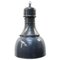 Mid-Century Industrial Blue Enamel Factory Pendant Lamp, Image 1