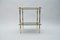 Smoked Glass and Brass Side Table, 1970s, Image 1